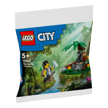 LEGO® City Baby Gorilla Encounter - Bộ Đồ Chơi Khám Phá Rừng Xanh (30665) - Hình ảnh sản phẩm