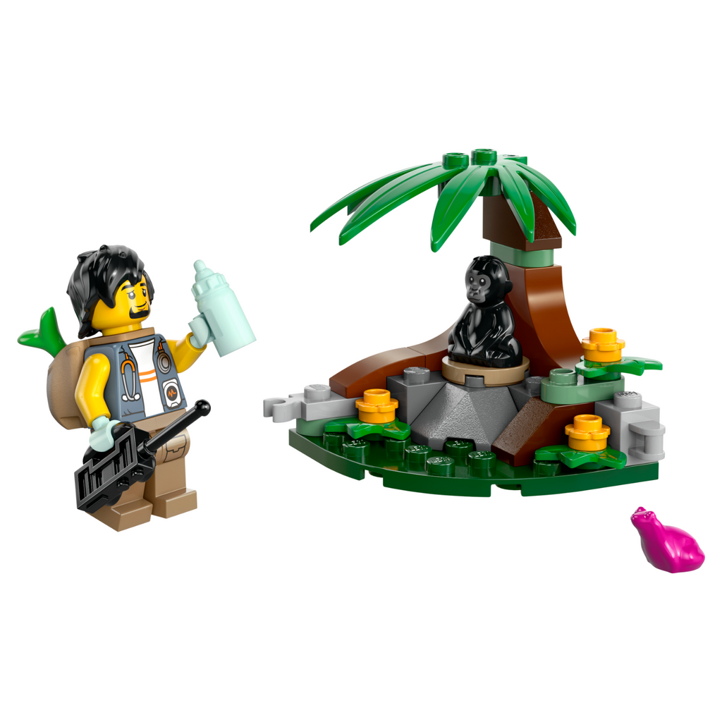 LEGO® City Baby Gorilla Encounter - Bộ Đồ Chơi Khám Phá Rừng Xanh (30665) - Hình ảnh chi tiết 2