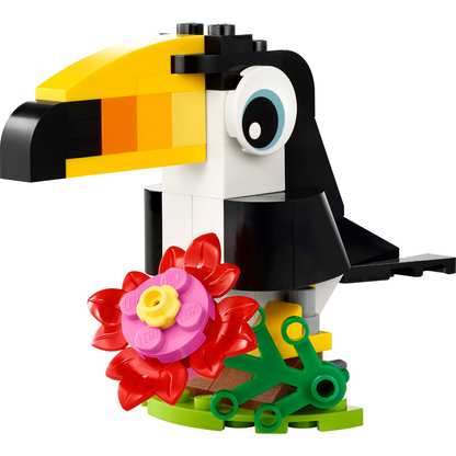 LEGO® Creator 3-in-1 Tropical Toucan - Đồ chơi lắp ráp 3 trong 1 Chim Toucan Nhiệt Đới - LEGO 30688 - Hình ảnh chi tiết 2