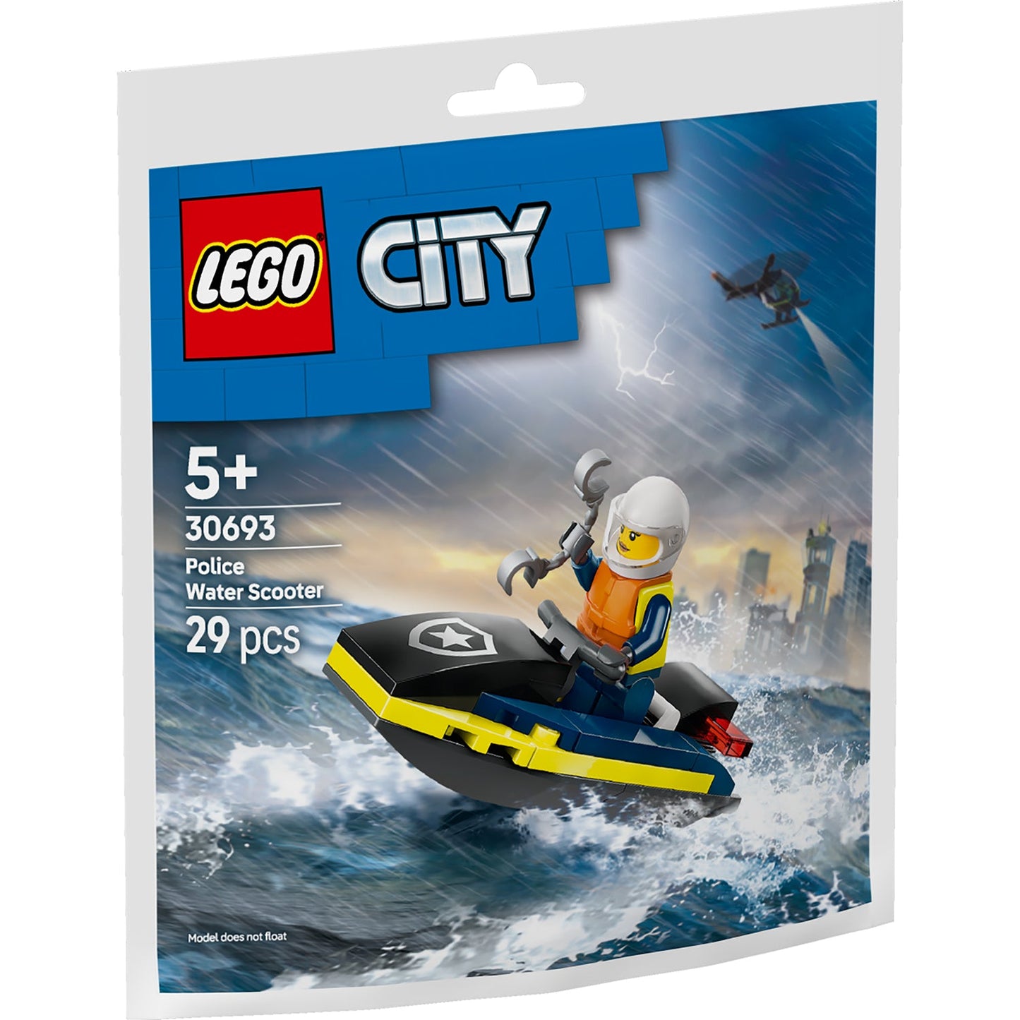 LEGO® City Police Water Scooter - Mô Tô Nước Cảnh Sát - LEGO 30693 - Hình ảnh sản phẩm