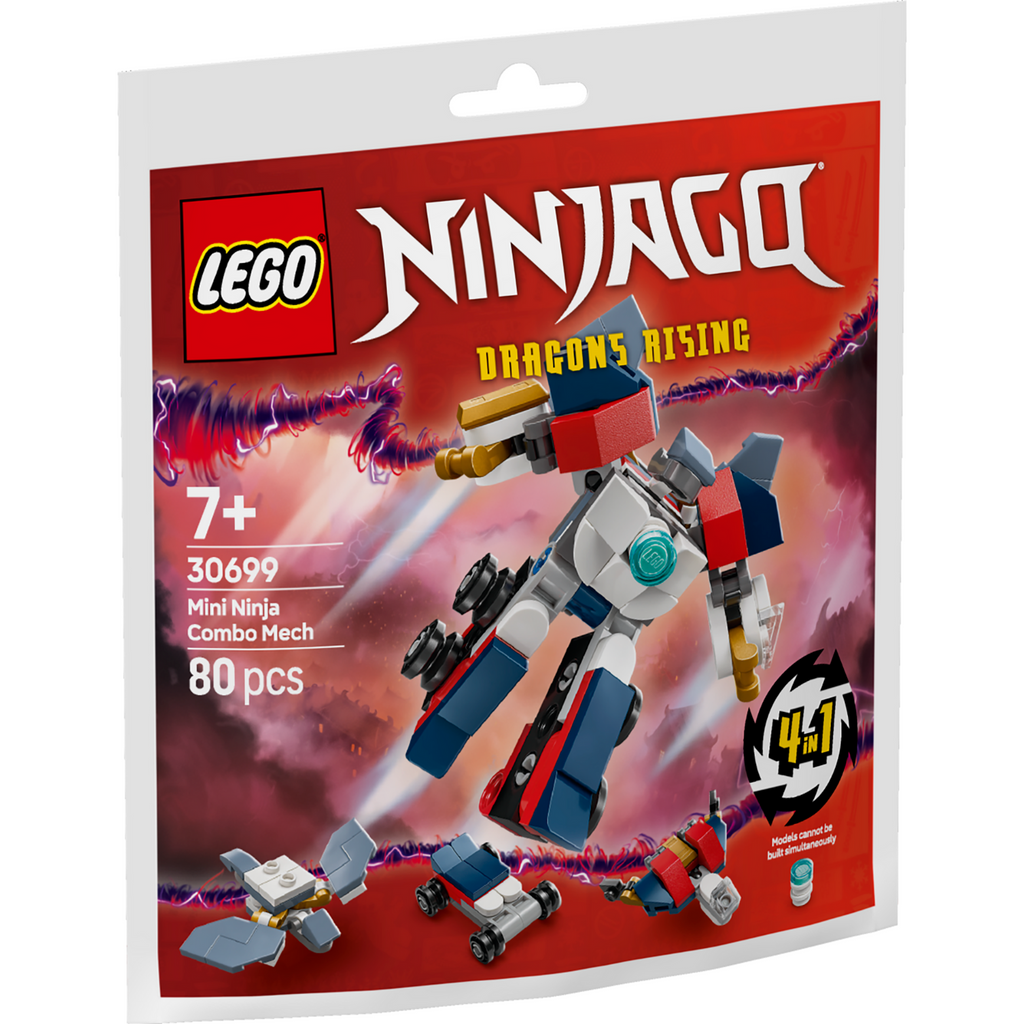 LEGO® NINJAGO® Mini Ninja Combo Mech - Bộ Lắp Ráp Robot Ninja Mini 5 Trong 1 - LEGO 30699 - Hình ảnh sản phẩm