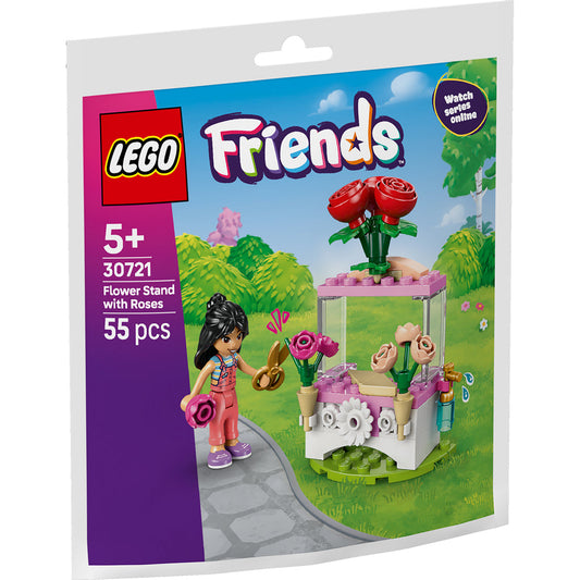 LEGO® Friends Flower Stand with Roses - Bộ Đồ Chơi Sạp Hoa Hồng - LEGO 30721