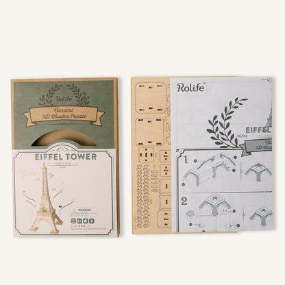 Rolife Modern 3D Wooden Puzzle - Eiffel Tower TG501 - Mô hình gỗ 3D Tháp Eiffel - Rolife