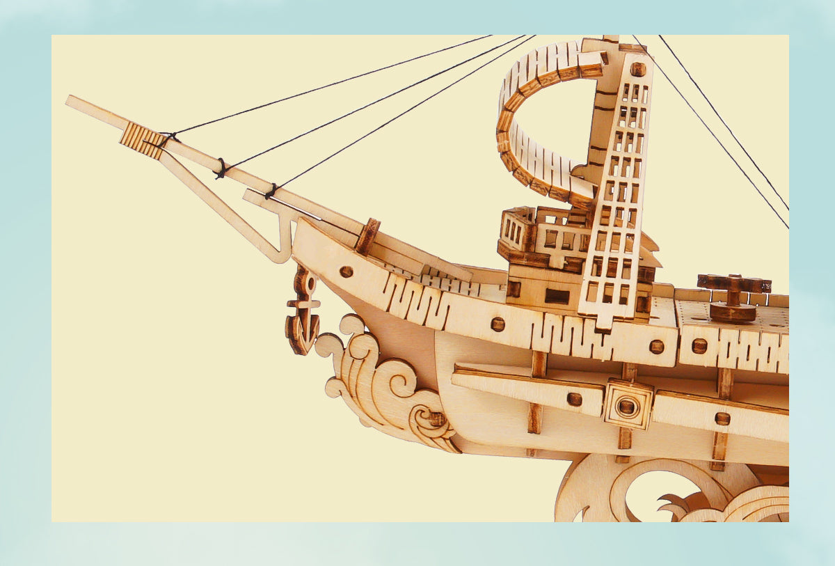 Rolife Modern 3D Wooden Puzzle - Sailling Ship TG305 - Mô hình thuyền buồm gỗ 3D lắp ráp - Rolife
