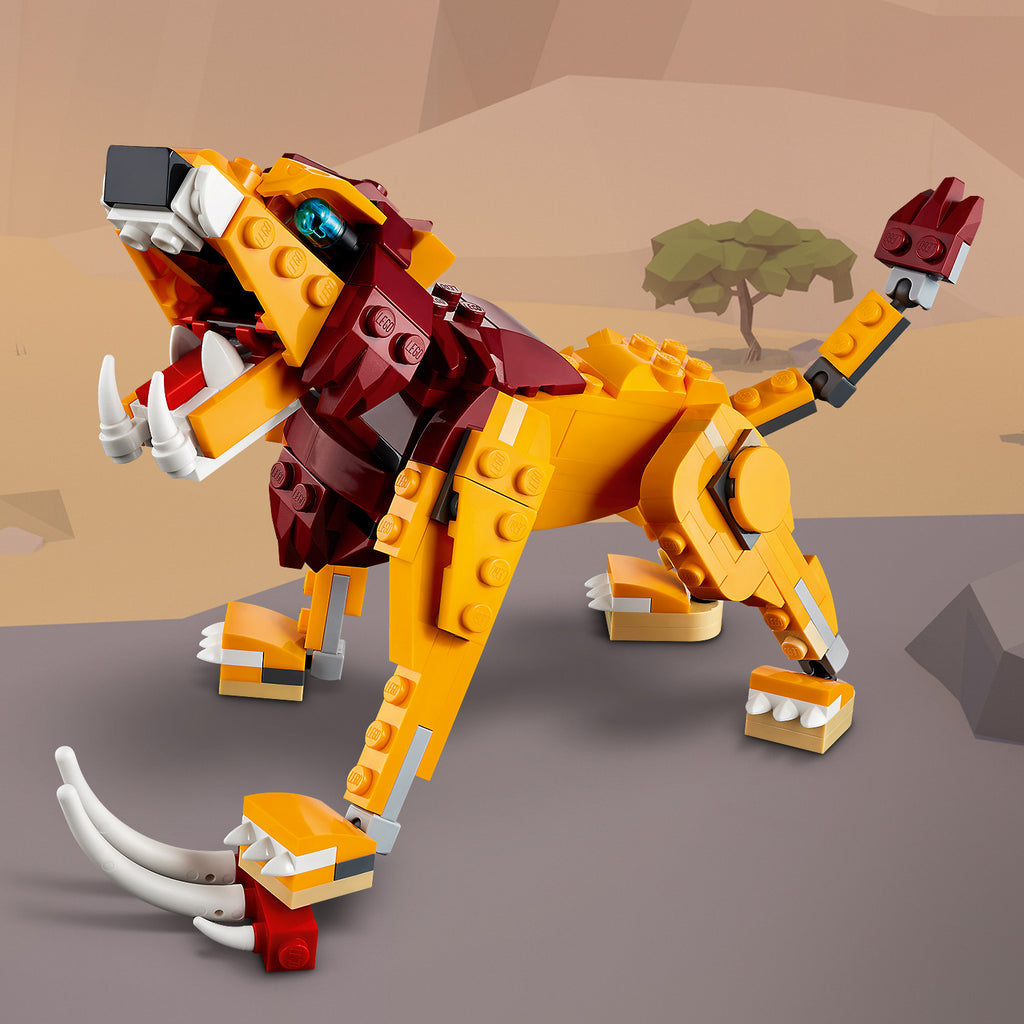 LEGO® Creator 3-in-1 Wild Lion - Đồ Chơi Lắp Ráp 3 Trong 1 - LEGO 31112 - Hình ảnh bổ sung 6