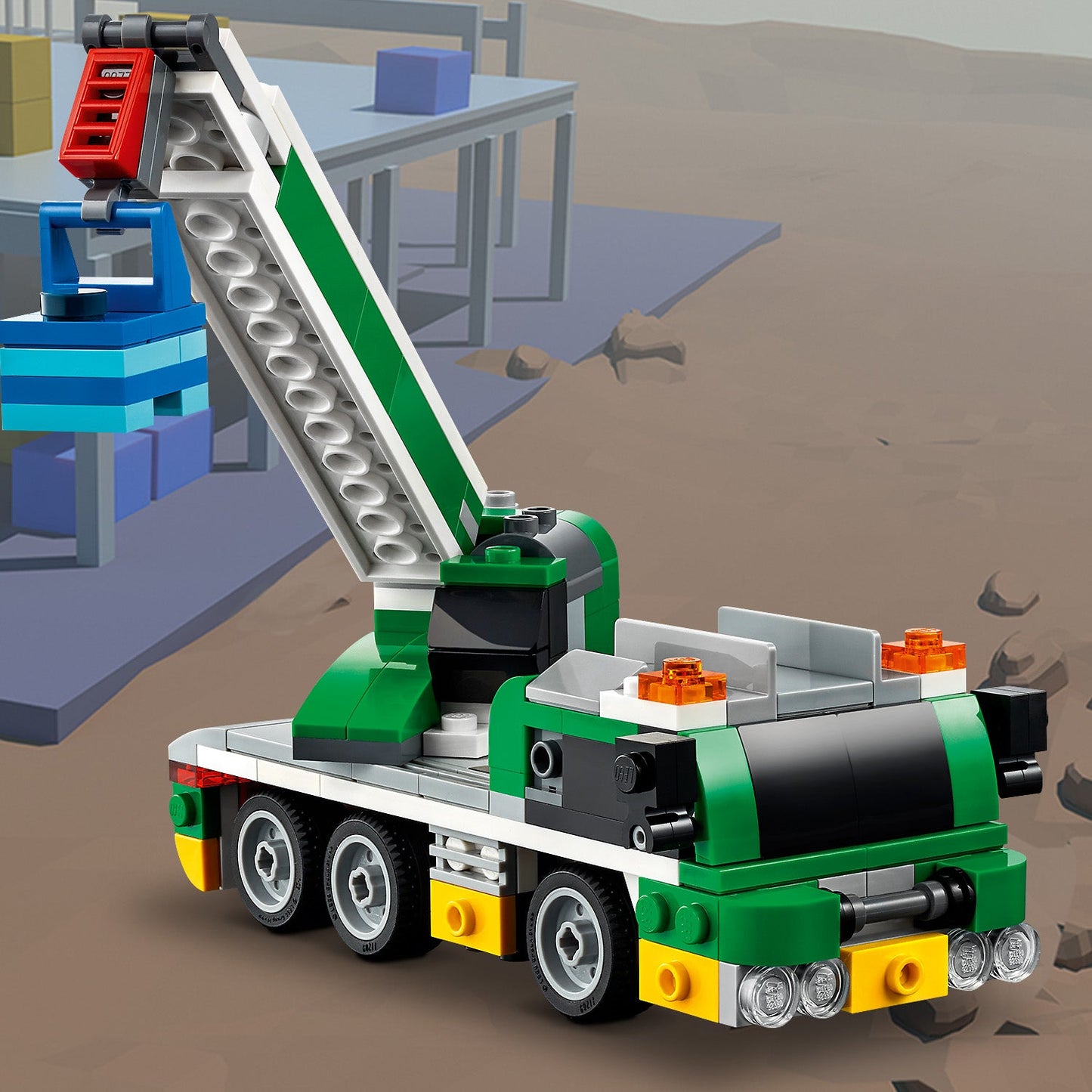 LEGO® Creator 3-in-1 Race Car Transporter - Đồ Chơi Lắp Ráp Xe Vận Chuyển Đua Xe 3 trong 1 - LEGO 31113 - Hình ảnh bổ sung 7
