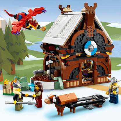 LEGO® Creator 3-in-1 Viking Ship and the Midgard Serpent - Bộ Đồ Chơi Lắp Ráp Tàu Viking (31132) - Hình ảnh bổ sung 6