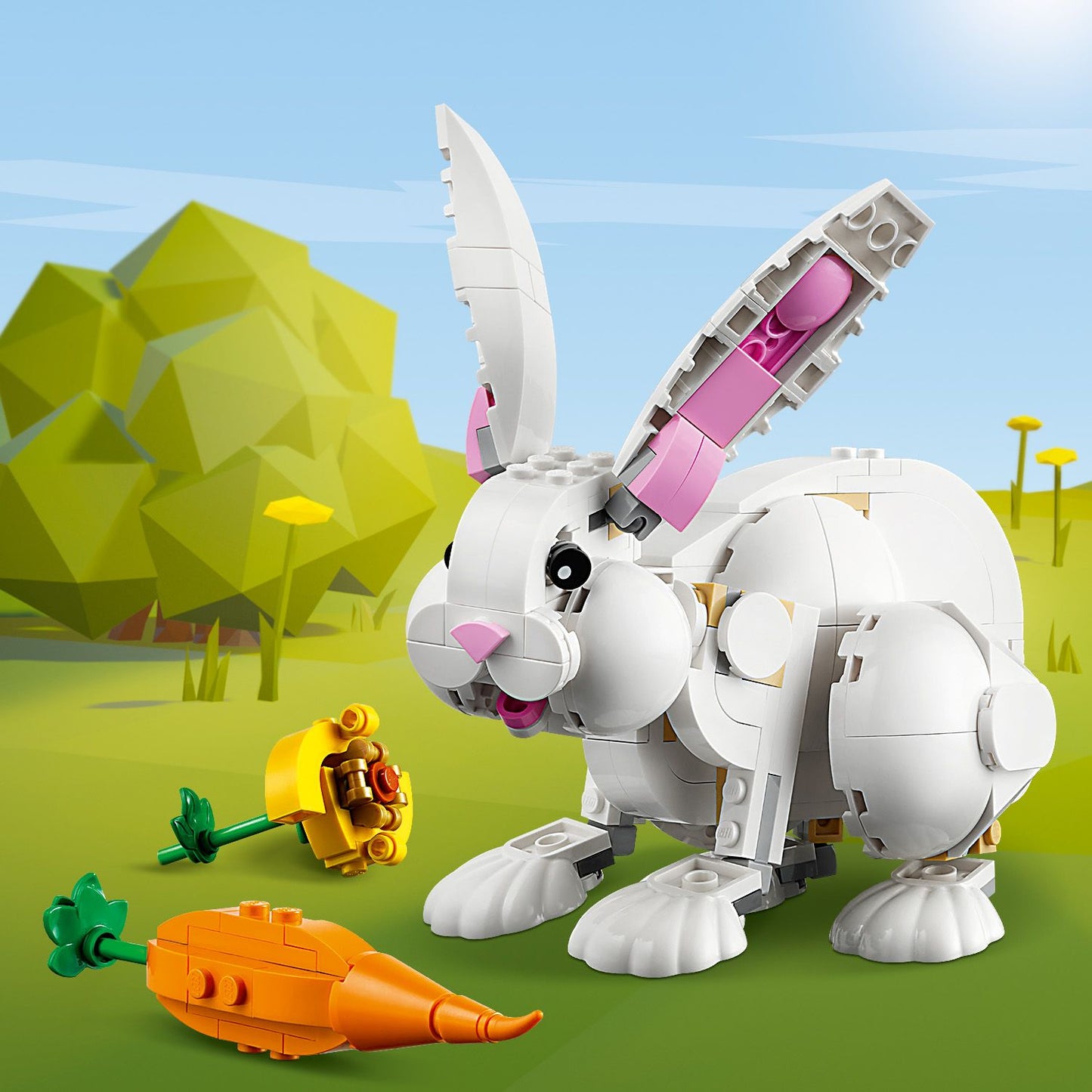 LEGO® Creator 3-in-1 White Rabbit - Bộ Lắp Ráp Đồ Chơi Động Vật 3 Trong 1 LEGO 31133 LEGO - ảnh 7 - LEGO Sets
