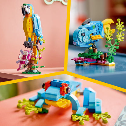 LEGO® Creator 3-in-1 Exotic Parrot Lắp Ráp Vẹt Nhiệt Đới LEGO 31136