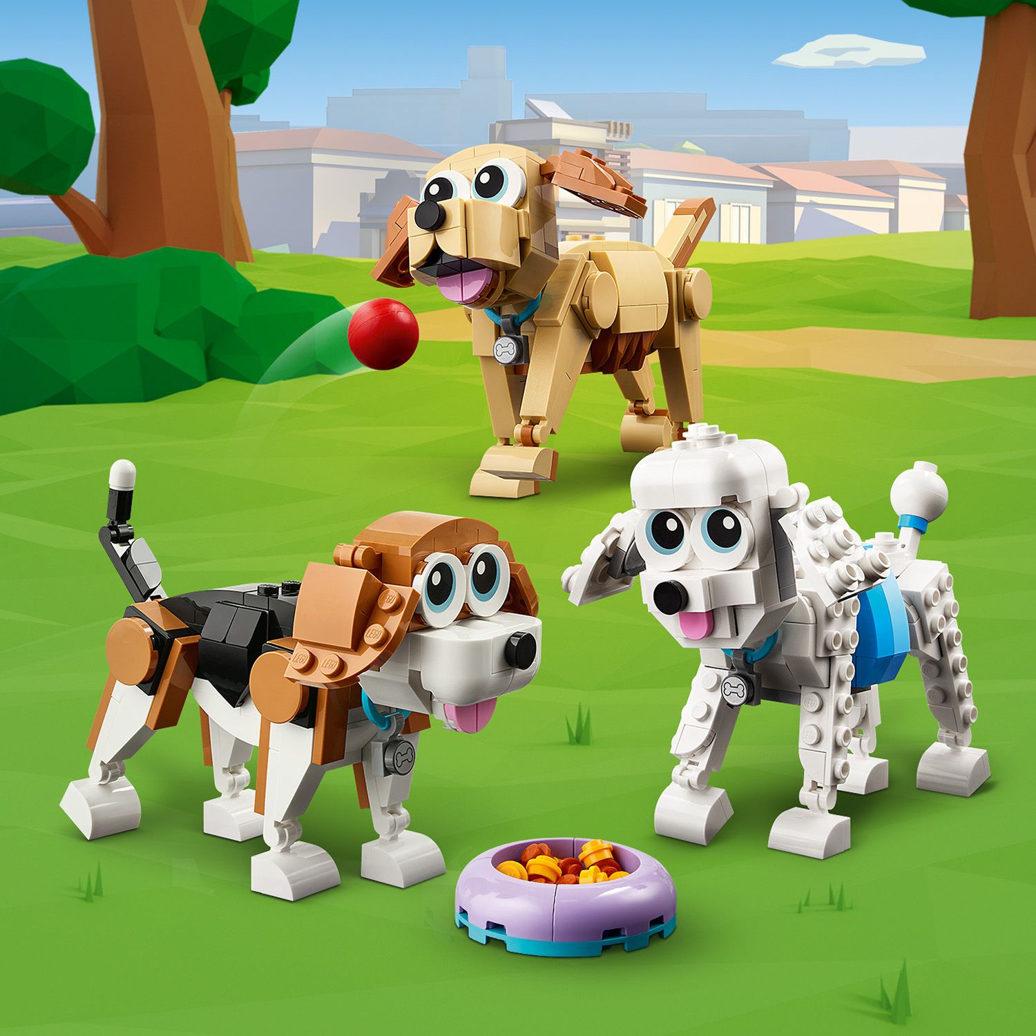 LEGO® Creator 3-in-1 Adorable Dogs - Bộ Lắp Ráp Chó Cưng Đáng Yêu 3 Trong 1 - 31137 AG LEGO® Certified Stores - ảnh 2 - LEGO