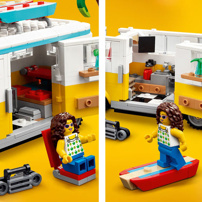 LEGO® Creator 3-in-1 Beach Camper Van - Xe Cắm Trại Bãi Biển Lắp Ráp 3 Trong 1 - LEGO 31138 LEGO - ảnh 3 - Lego Building Sets
