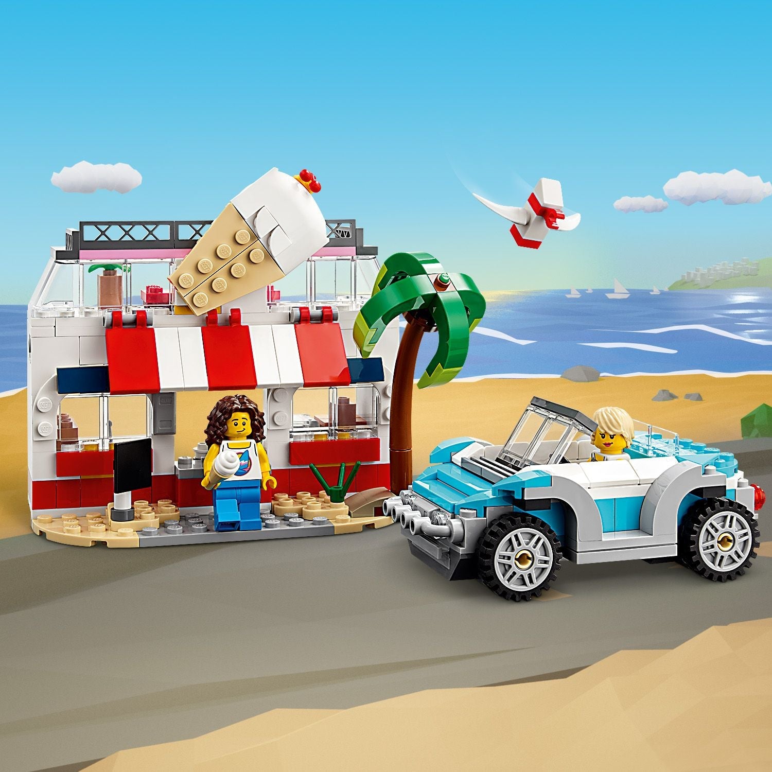LEGO® Creator 3-in-1 Beach Camper Van - Xe Cắm Trại Bãi Biển Lắp Ráp 3 Trong 1 - LEGO 31138 LEGO - ảnh 4 - Lego Building Sets