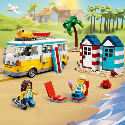 LEGO® Creator 3-in-1 Beach Camper Van - Xe Cắm Trại Bãi Biển Lắp Ráp 3 Trong 1 - LEGO 31138 LEGO - ảnh 6 - Lego Building Sets