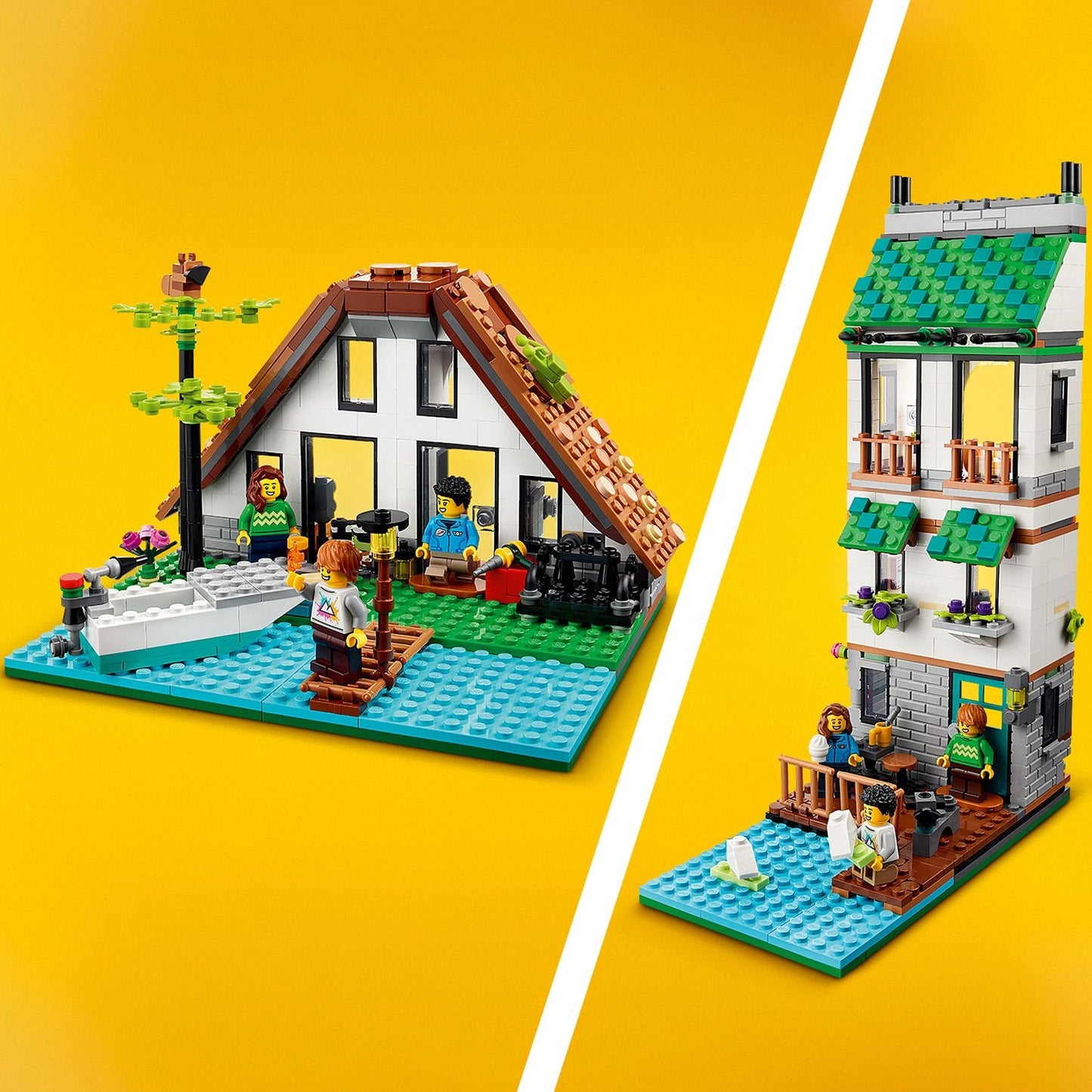LEGO® Creator 3-in-1 Cozy House - Ngôi Nhà Ấm Cúng 3-Trong-1 - LEGO 31139 LEGO - ảnh 3 - LEGO Set