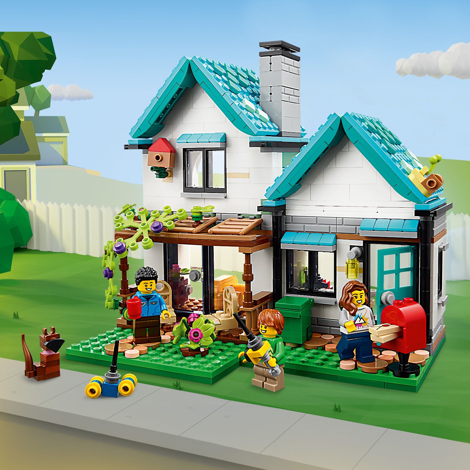 LEGO® Creator 3-in-1 Cozy House - Ngôi Nhà Ấm Cúng 3-Trong-1 - LEGO 31139 LEGO - ảnh 5 - LEGO Set