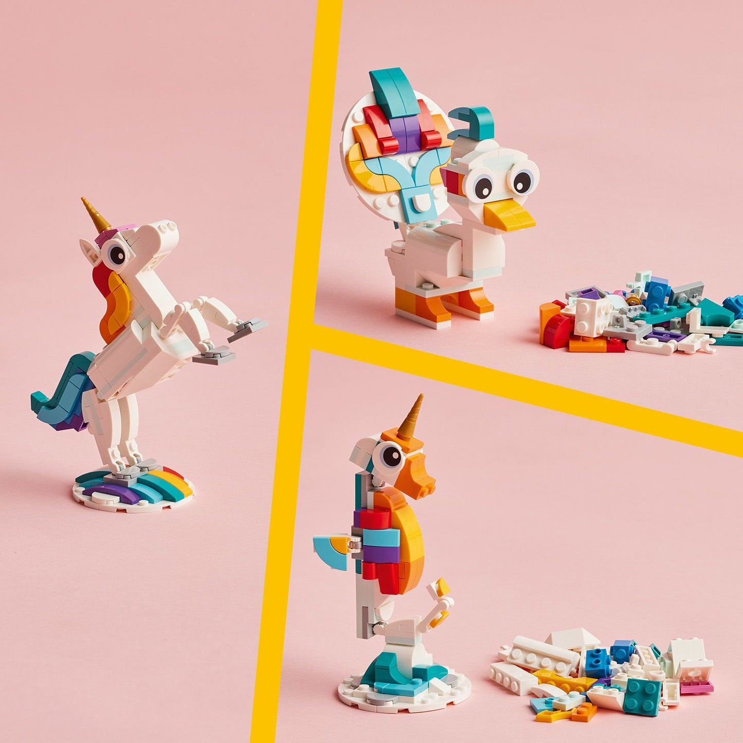 LEGO® Creator 3-in-1 Magical Unicorn - Bộ Lắp Ráp Kỳ Lân Phép Thuật - LEGO 31140