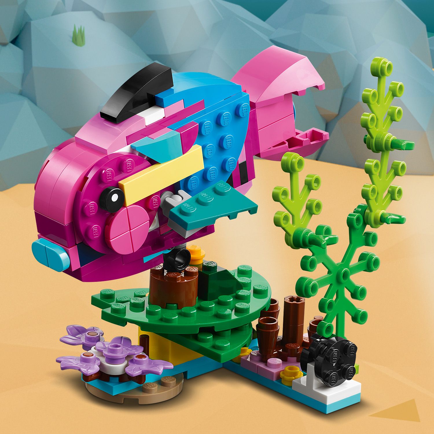 LEGO® Creator 3-in-1 Exotic Pink Parrot - Đồ Chơi Lắp Ráp Vẹt Hồng 3-trong-1 LEGO 31144 LEGO - ảnh 2 - LEGO® Creator 3-in-1