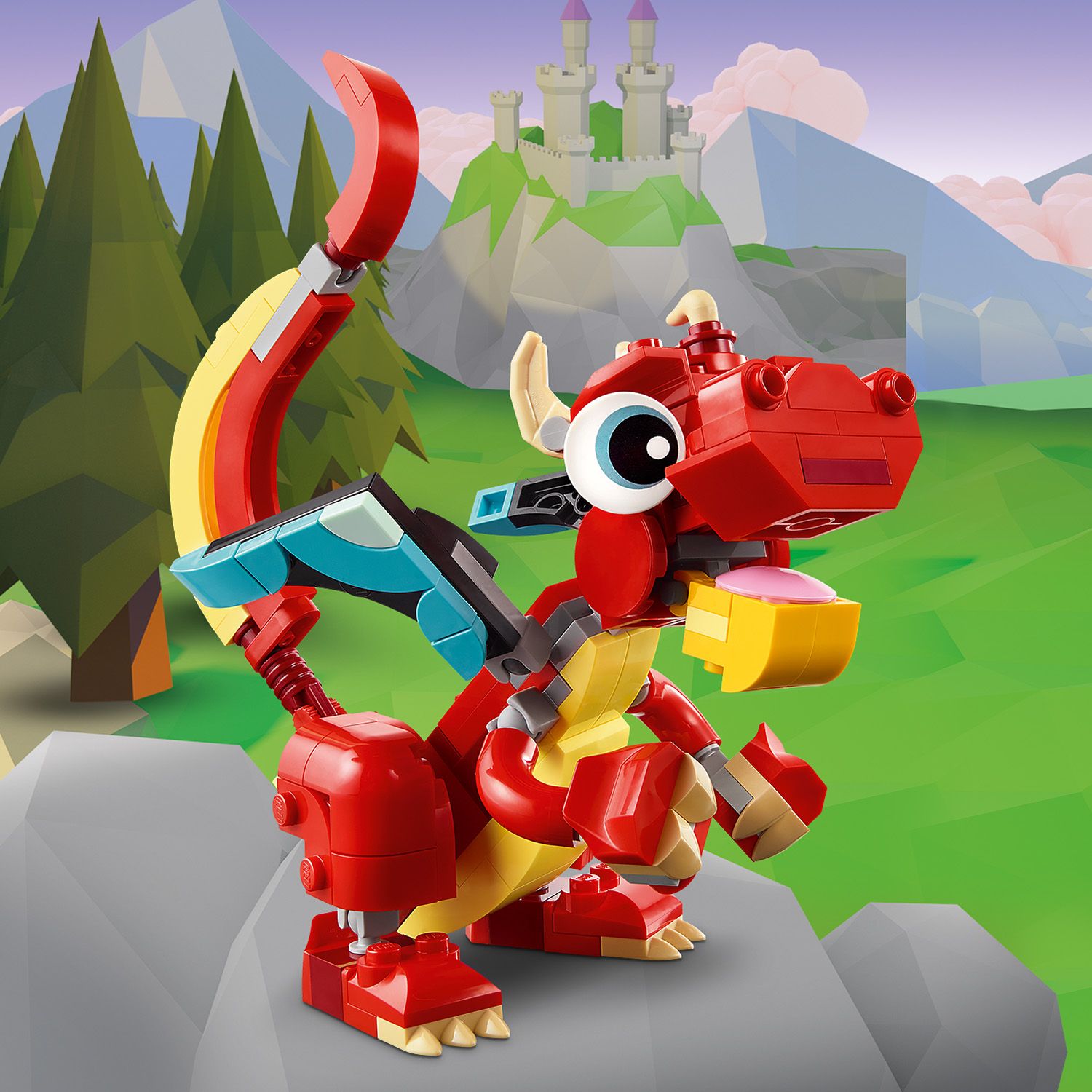 LEGO® Creator 3-in-1 Red Dragon - Đồ Chơi Lắp Ráp 3 Trong 1 - LEGO 31145 - Hình ảnh bổ sung 6
