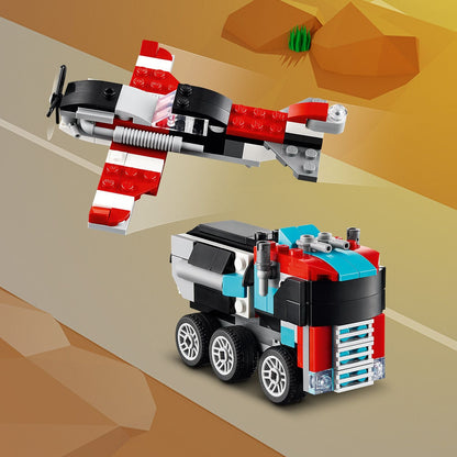 LEGO® Creator 3-in-1 Flatbed Truck with Helicopter - Đồ chơi lắp ráp Xe Tải Phẳng và Trực Thăng - LEGO 31146 - Hình ảnh bổ sung 7