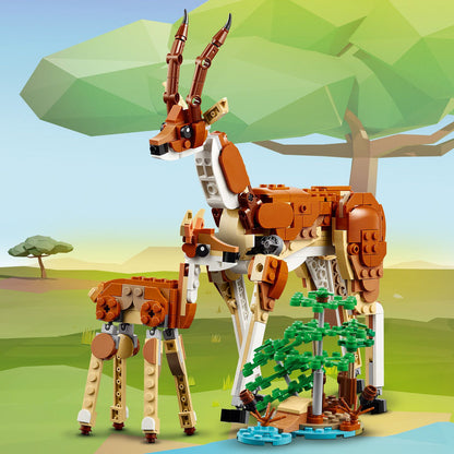 LEGO® Creator 3-in-1 Wild Safari Animals - Đồ Chơi Lắp Ráp Động Vật Hoang Dã Safari - LEGO 31150 - Hình ảnh bổ sung 8