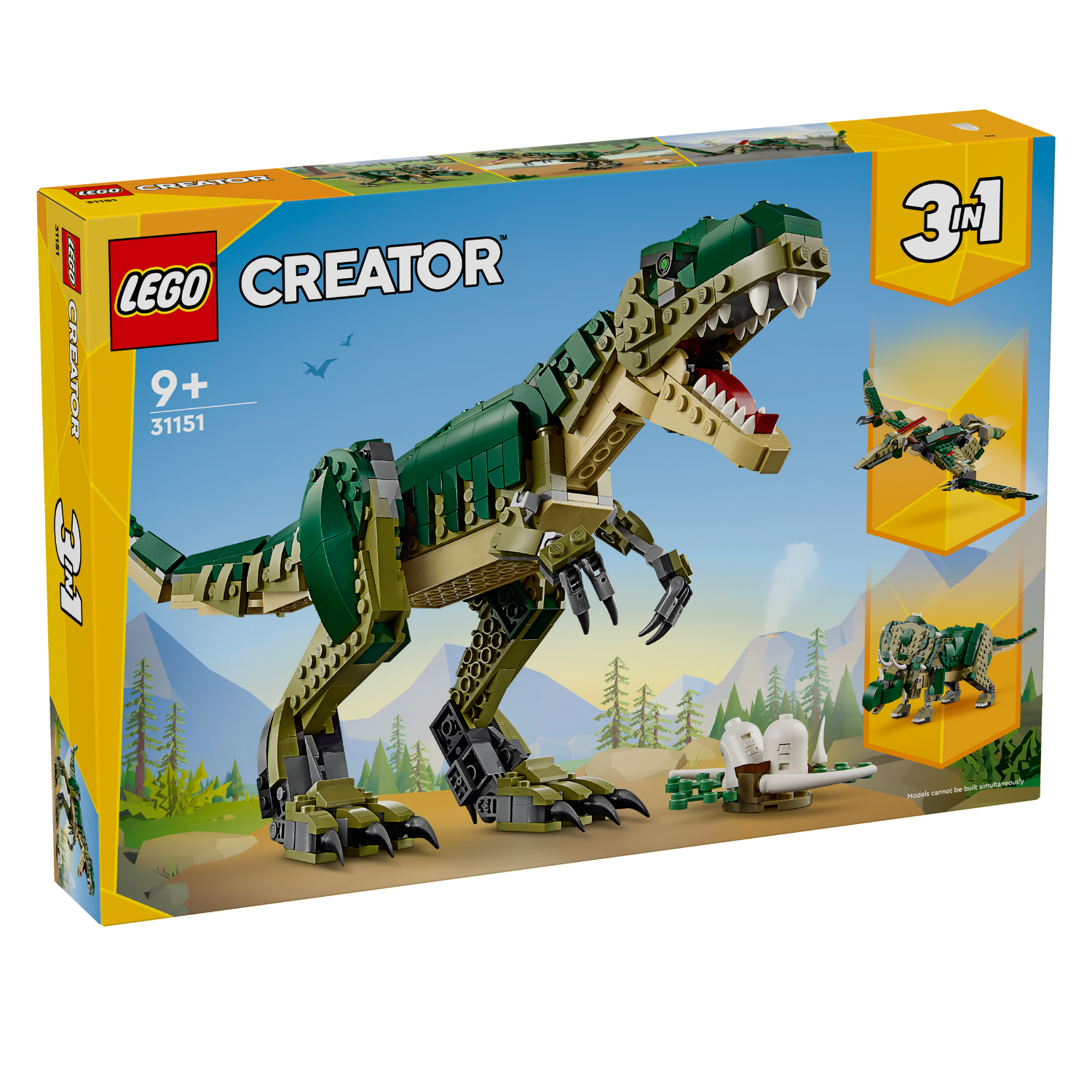 LEGO® Creator 3-in-1 T. rex - Đồ Chơi Lắp Ráp Khủng Long 3 Trong 1 LEGO 31151 - Hình ảnh sản phẩm