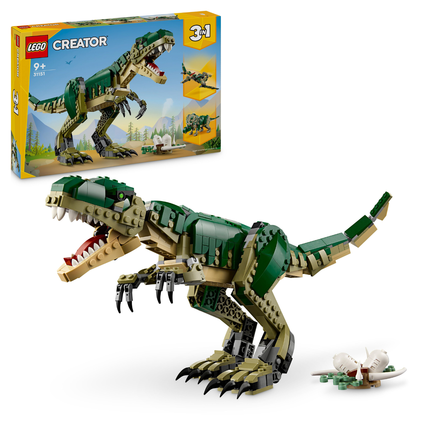LEGO® Creator 3-in-1 T. rex - Đồ Chơi Lắp Ráp Khủng Long 3 Trong 1 LEGO 31151 LEGO - ảnh 3 - LEGO Creator 3-in-1