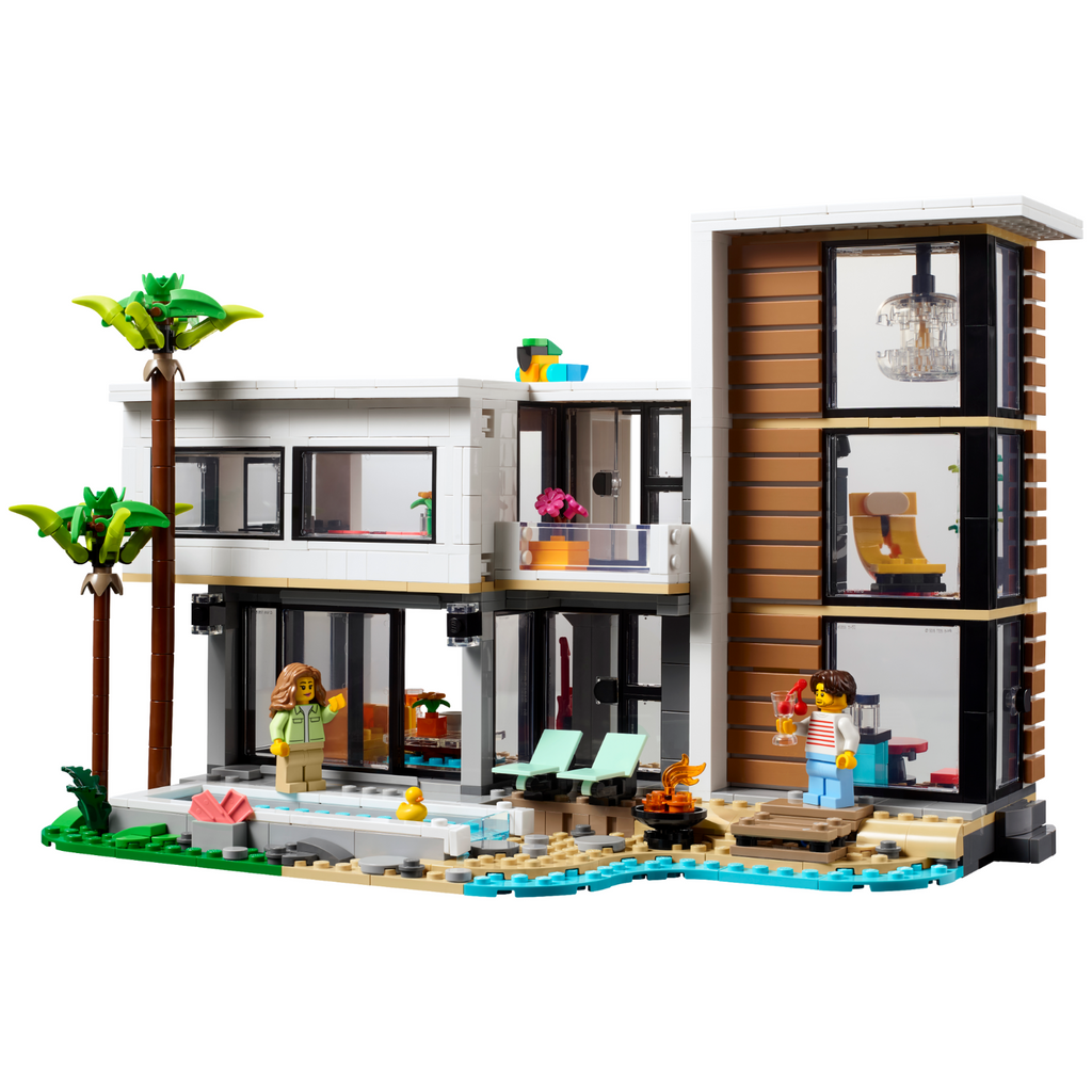 LEGO® Creator 3-in-1 Modern House - Mô Hình Lắp Ráp Nhà Hiện Đại (31153) - Hình ảnh chi tiết 2