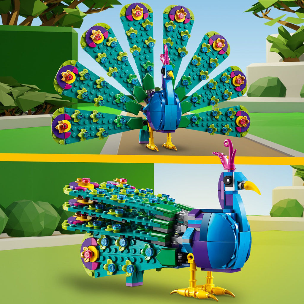 LEGO® Creator 3-in-1 Exotic Peacock - Đồ chơi lắp ráp Con công 3 trong 1 - 31157 - Hình ảnh bổ sung 6