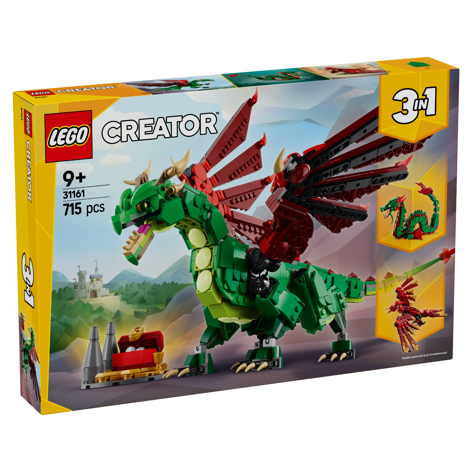 LEGO® Creator 3-in-1 Medieval Dragon - Bộ Lắp Ráp Rồng Trung Cổ 3 Trong 1 (31161) - Hình ảnh sản phẩm
