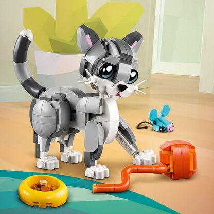 LEGO® Creator 3-in-1 Playful Cat - Đồ chơi lắp ráp 3 trong 1 Mèo Nghịch Ngợm - LEGO 31163 - Hình ảnh bổ sung 4