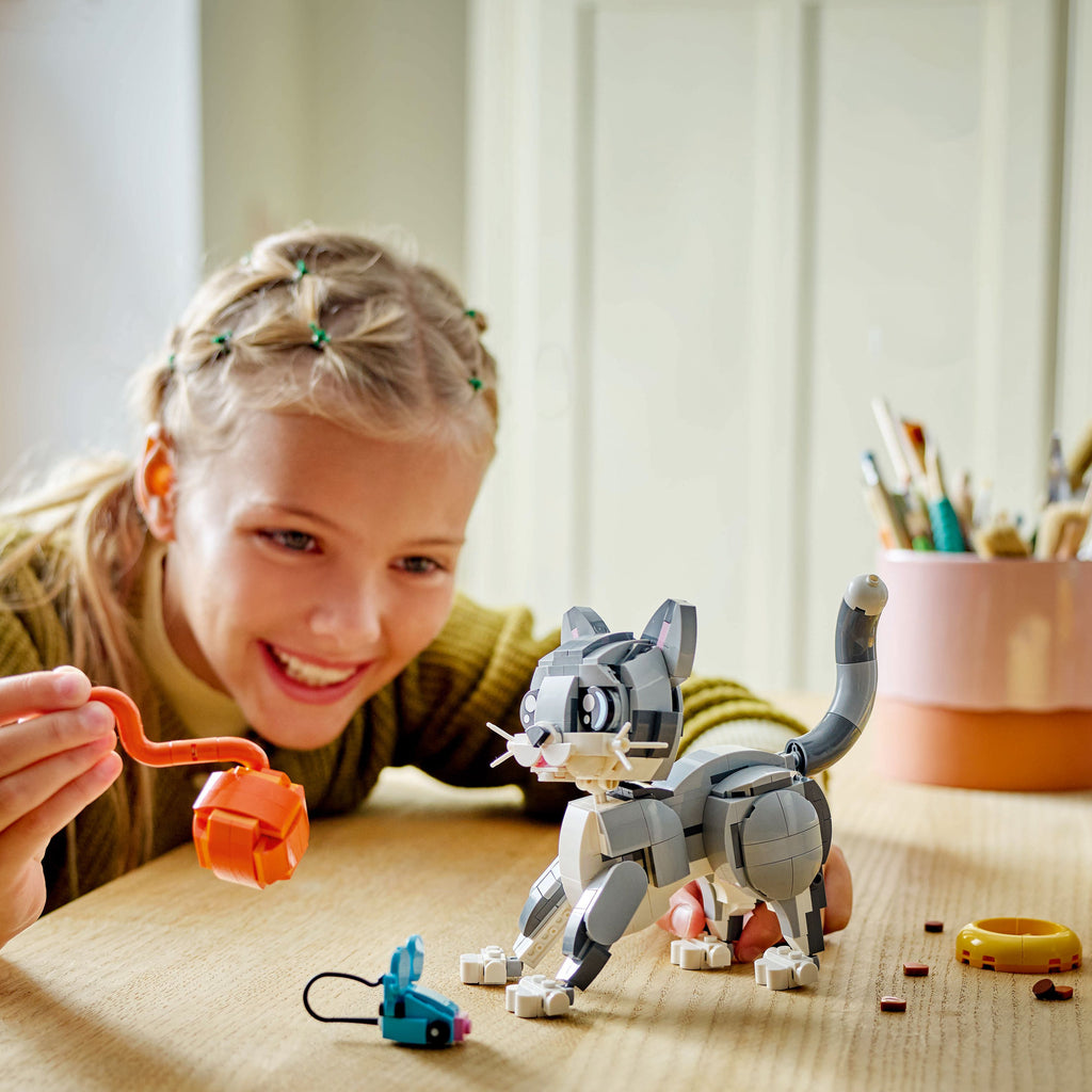 LEGO® Creator 3-in-1 Playful Cat - Đồ chơi lắp ráp 3 trong 1 Mèo Nghịch Ngợm - LEGO 31163 - Góc nhìn khác 3