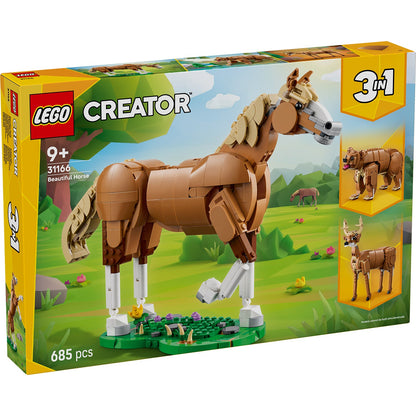 LEGO® Creator 3-in-1 Beautiful Horse - Đồ Chơi Lắp Ráp Động Vật 3-trong-1 (31166) - Hình ảnh sản phẩm