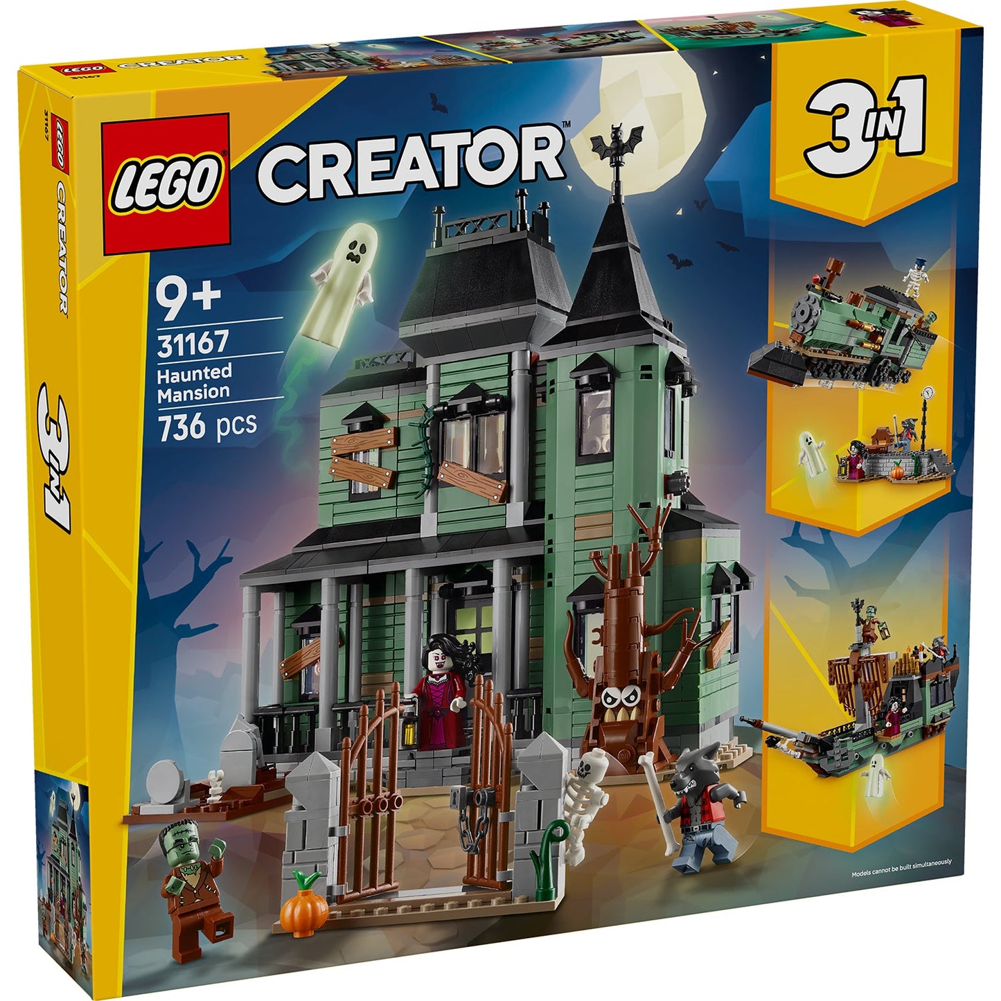 LEGO® Creator 3-in-1 Haunted Mansion - Đồ Chơi Lắp Ráp Dinh Thự Ma Ám - LEGO 31167 - Hình ảnh sản phẩm