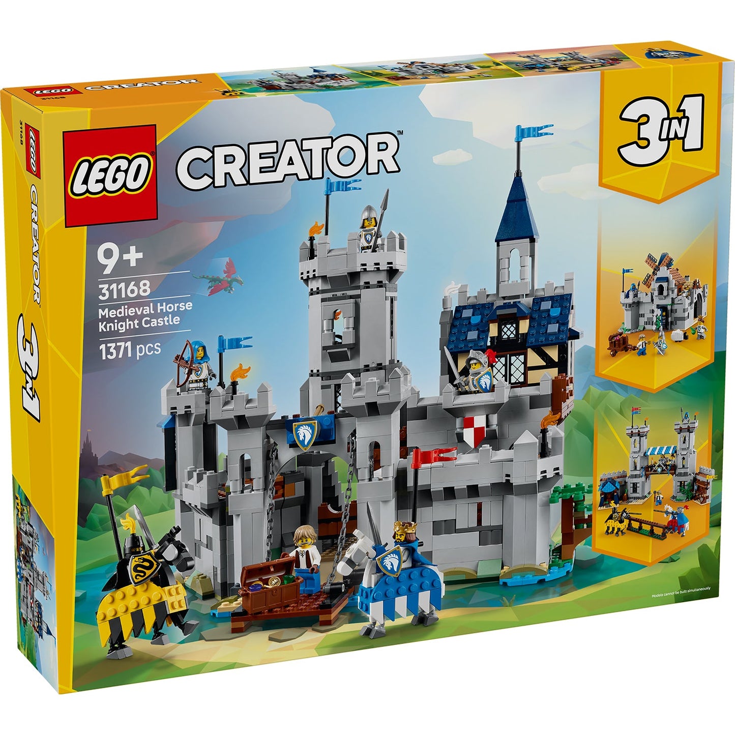 LEGO® Creator 3-in-1 Medieval Horse Knight Castle - Lâu Đài Hiệp Sĩ Trung Cổ LEGO 31168 - Hình ảnh sản phẩm
