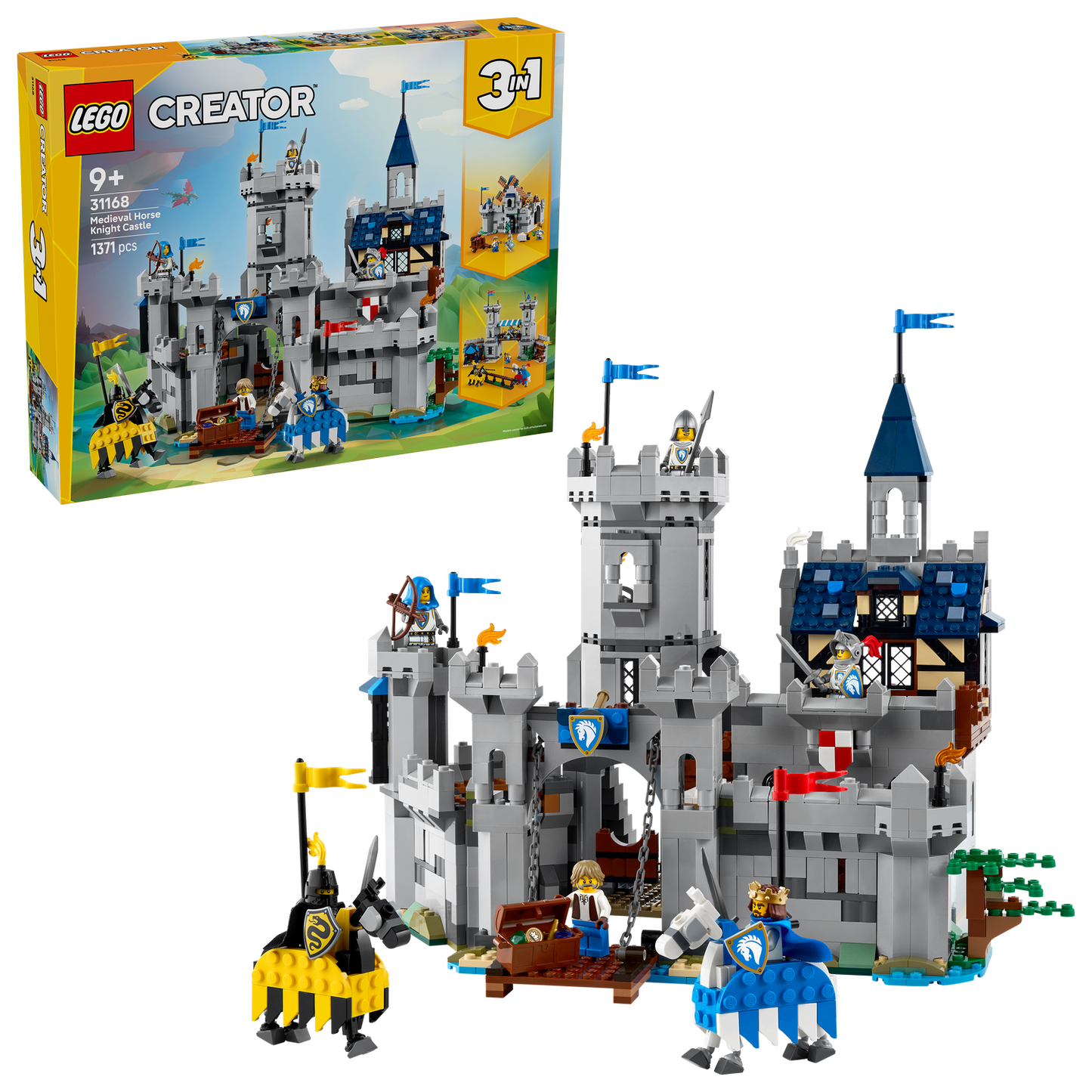 LEGO® Creator 3-in-1 Medieval Horse Knight Castle - Lâu Đài Hiệp Sĩ Trung Cổ LEGO 31168 LEGO - ảnh 5 - LEGO