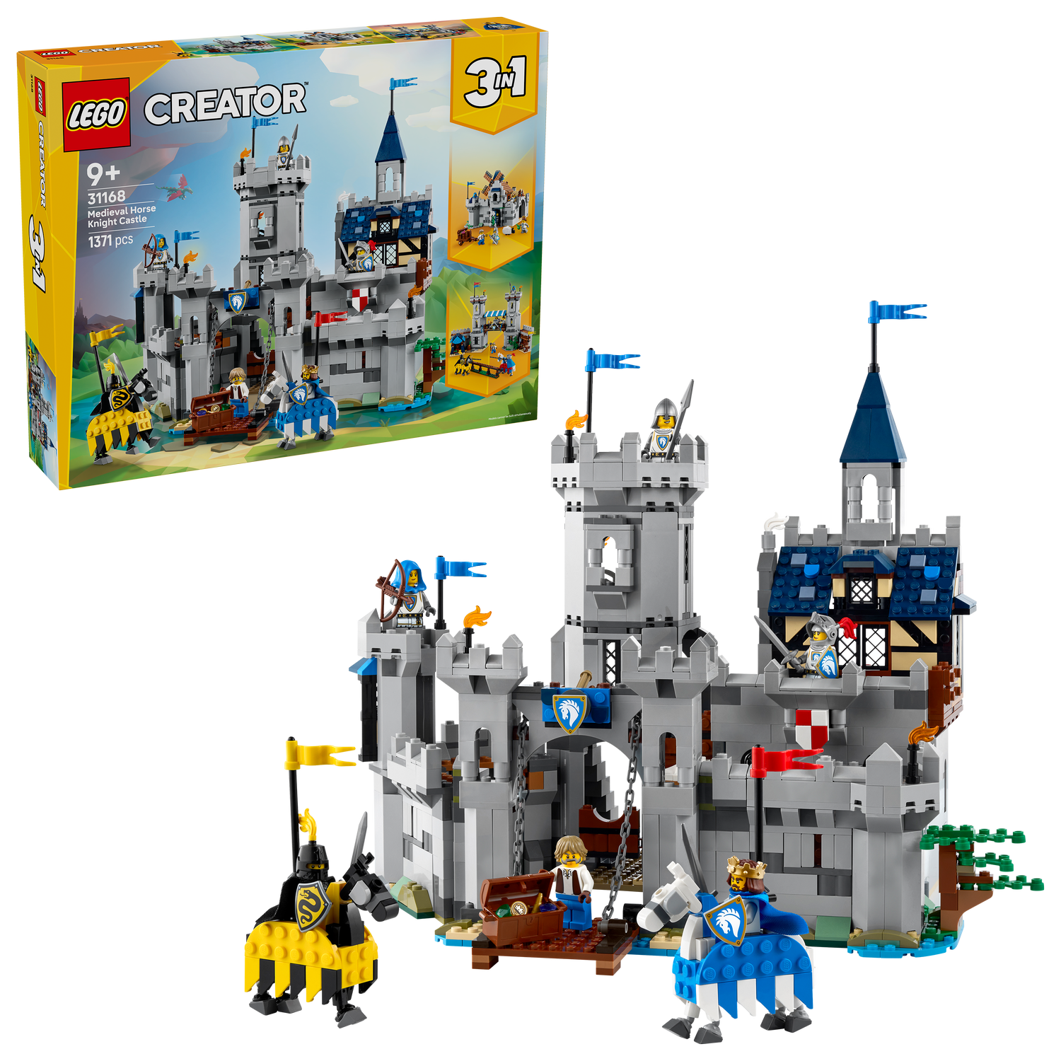 LEGO® Creator 3-in-1 Medieval Horse Knight Castle - Lâu Đài Hiệp Sĩ Trung Cổ LEGO 31168 LEGO - ảnh 5 - LEGO