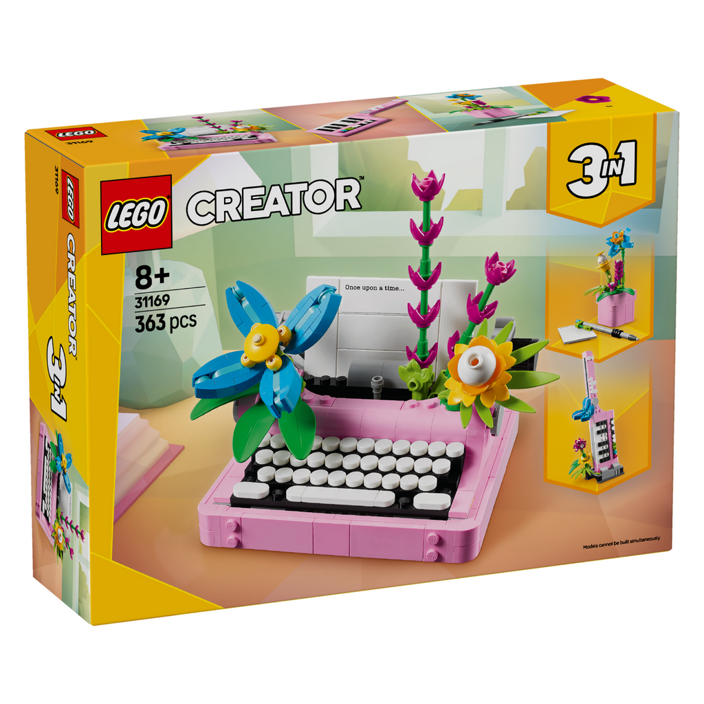 LEGO® Creator 3-in-1 Typewriter with Flowers - Đồ chơi lắp ráp Máy đánh chữ và Hoa - LEGO 31169 - Hình ảnh sản phẩm