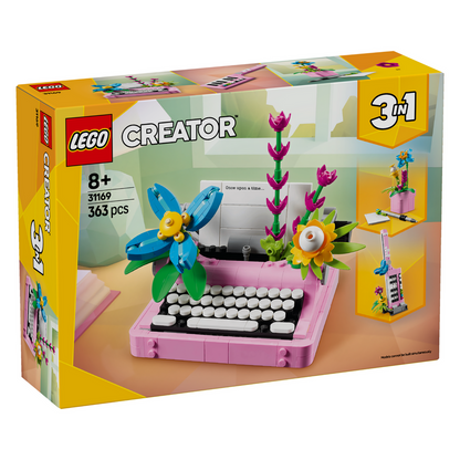 LEGO® Creator 3-in-1 Typewriter with Flowers - Đồ chơi lắp ráp Máy đánh chữ và Hoa - LEGO 31169 - Hình ảnh sản phẩm