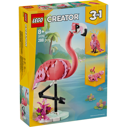 LEGO® Creator 3-in-1 Wild Animals: Pink Flamingo - Đồ chơi lắp ráp 3 trong 1 LEGO 31170 - Hình ảnh sản phẩm