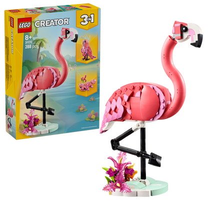 LEGO® Creator 3-in-1 Wild Animals: Pink Flamingo - Đồ chơi lắp ráp 3 trong 1 LEGO 31170