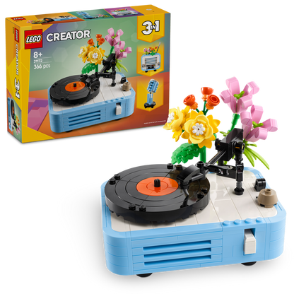 LEGO® Creator 3-in-1 Record Player with Flowers - Đồ chơi lắp ráp 3 trong 1 - LEGO 31172 - Hình ảnh bổ sung 4