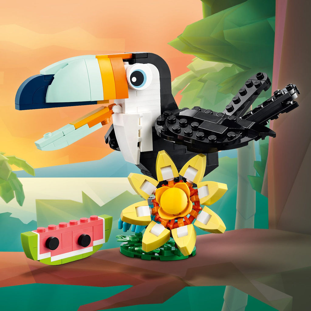 LEGO® Creator 3-in-1 Wild Animals: Tropical Toucan - Đồ chơi lắp ráp 3 trong 1 - LEGO 31173 LEGO - ảnh 4 - LEGO Creator 3-in-