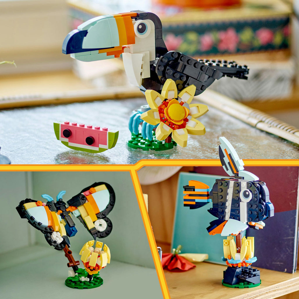 LEGO® Creator 3-in-1 Wild Animals: Tropical Toucan - Đồ chơi lắp ráp 3 trong 1 - LEGO 31173 LEGO - ảnh 7 - LEGO Creator 3-in-