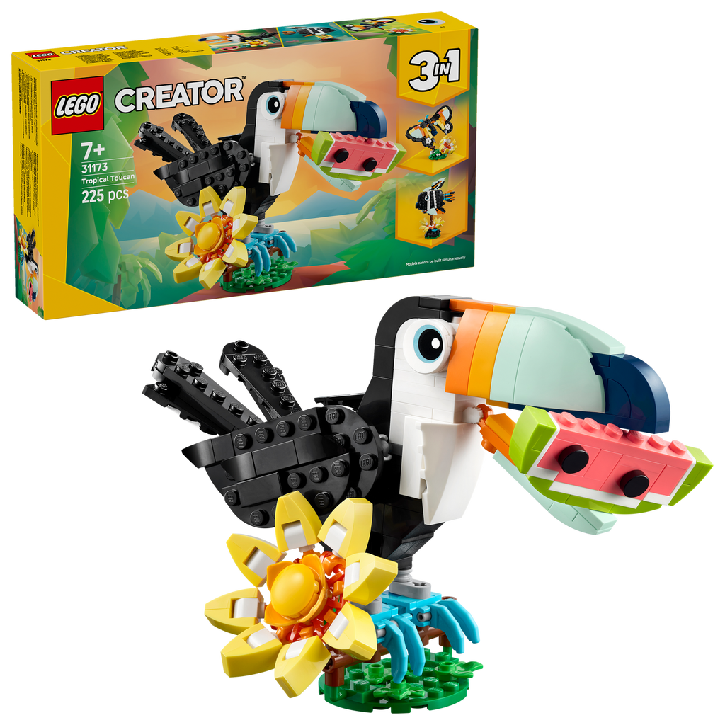 LEGO® Creator 3-in-1 Wild Animals: Tropical Toucan - Đồ chơi lắp ráp 3 trong 1 - LEGO 31173