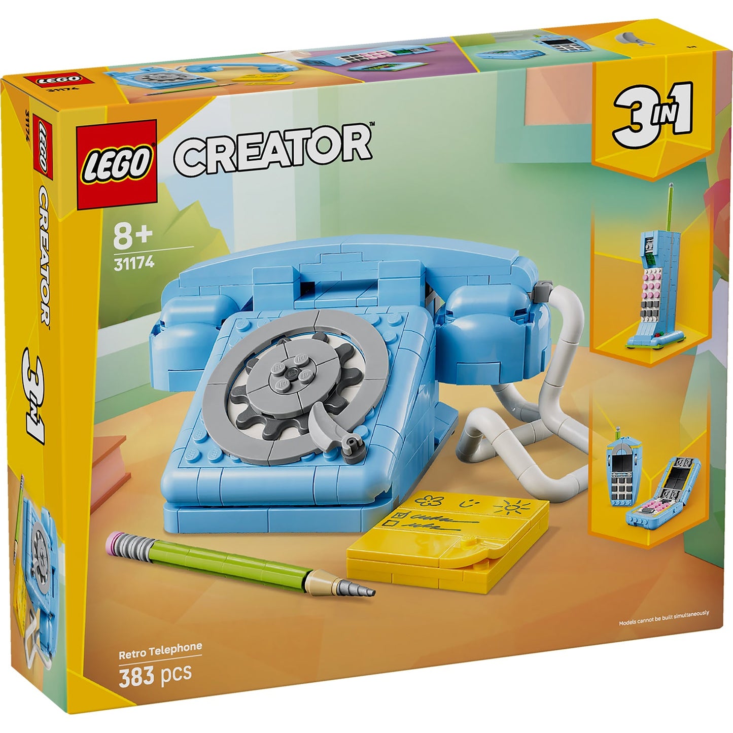 LEGO® Creator 3-in-1 Retro Telephone - Bộ Đồ Chơi Lắp Ráp Điện Thoại Cổ Điển - LEGO 31174 - Hình ảnh sản phẩm