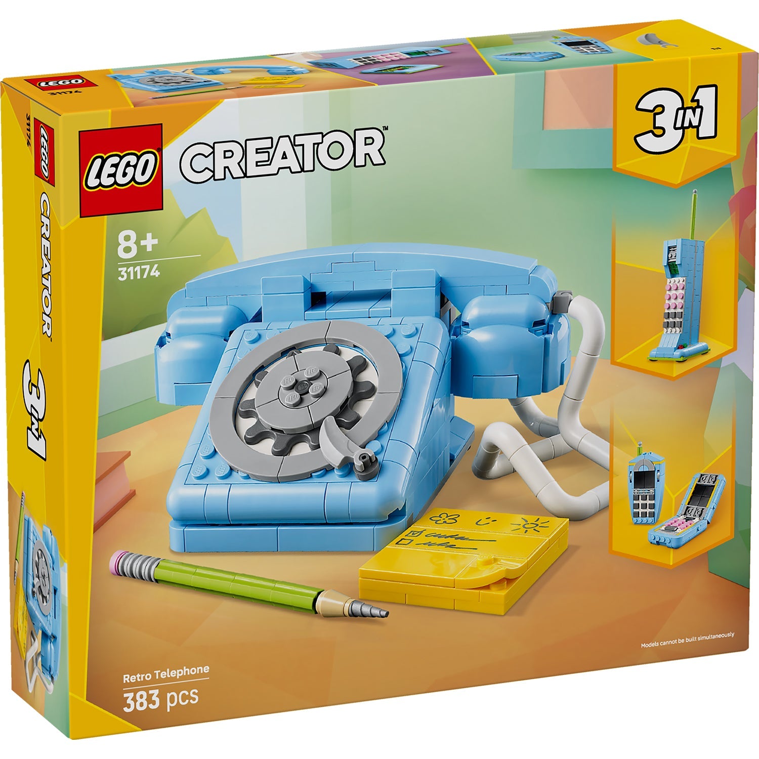 LEGO® Creator 3-in-1 Retro Telephone - Bộ Đồ Chơi Lắp Ráp Điện Thoại Cổ Điển - LEGO 31174 - Hình ảnh sản phẩm