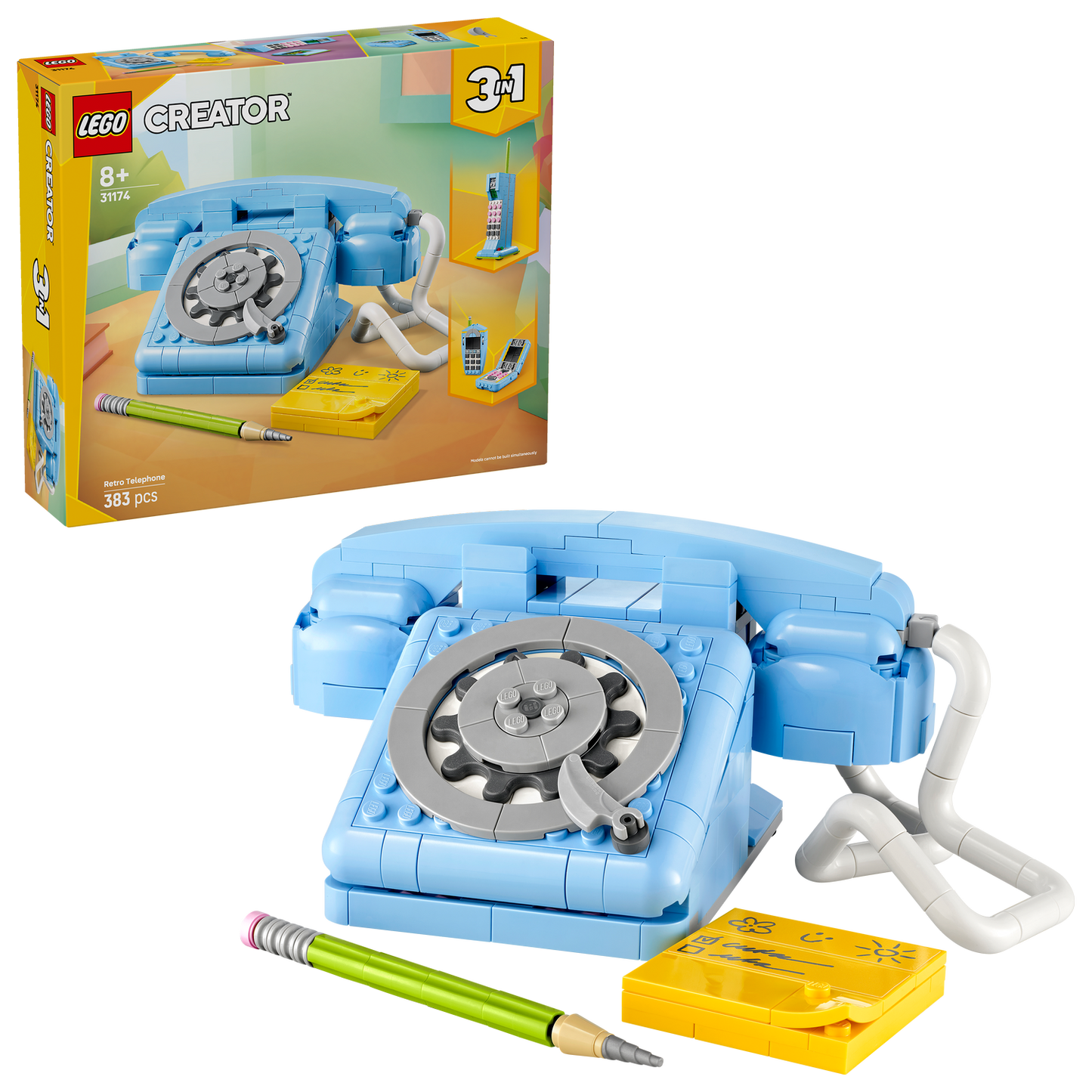 LEGO® Creator 3-in-1 Retro Telephone - Bộ Đồ Chơi Lắp Ráp Điện Thoại Cổ Điển - LEGO 31174 LEGO - ảnh 1 - LEGO Creator 3-in-1