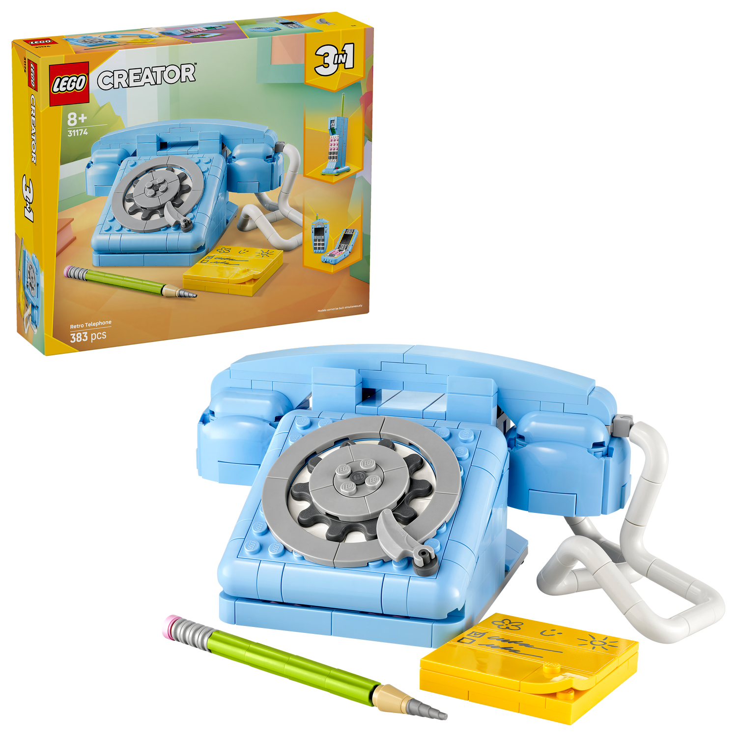 LEGO® Creator 3-in-1 Retro Telephone - Bộ Đồ Chơi Lắp Ráp Điện Thoại Cổ Điển - LEGO 31174 LEGO - ảnh 1 - LEGO Creator 3-in-1