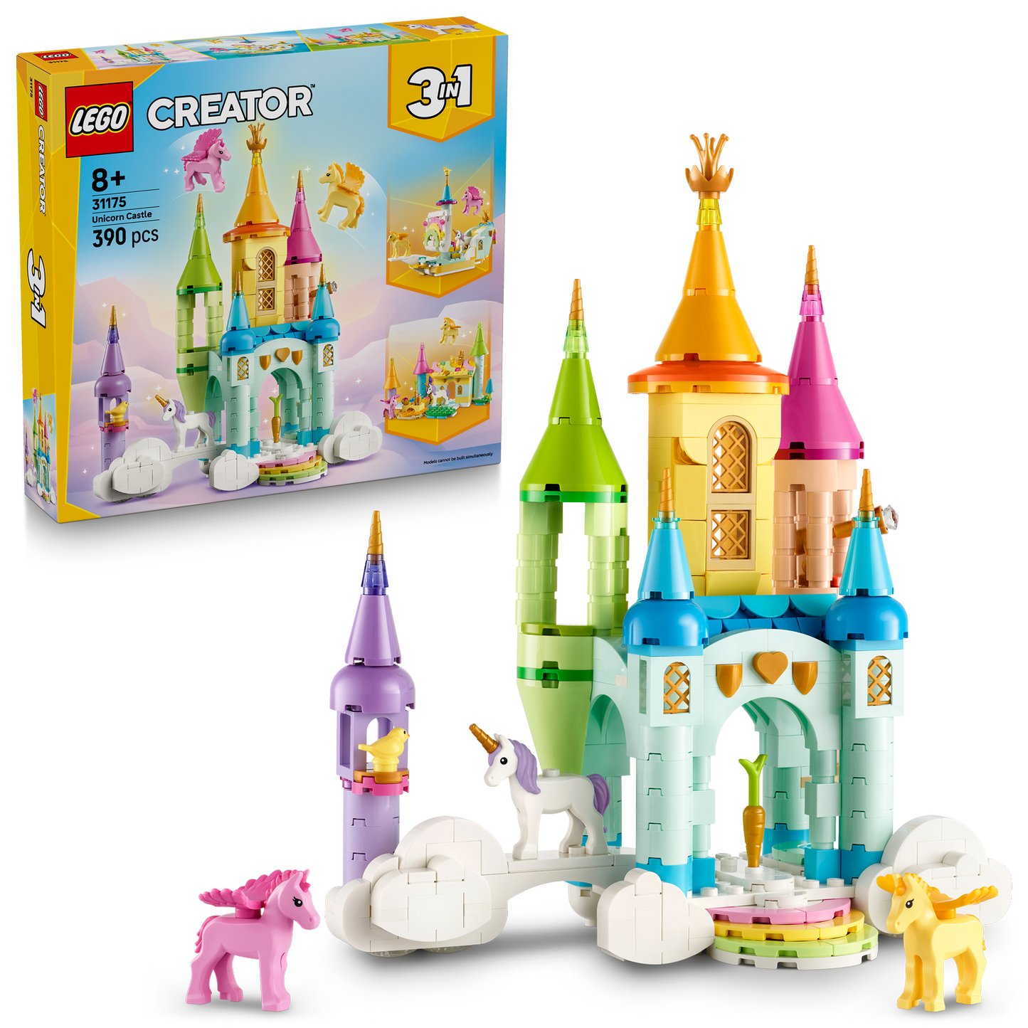 LEGO® Creator 3-in-1 Unicorn Castle - Bộ Đồ Chơi Lắp Ráp Lâu Đài Kỳ Lân - LEGO 31175 LEGO - ảnh 3 - Lego Creator 3-in-1