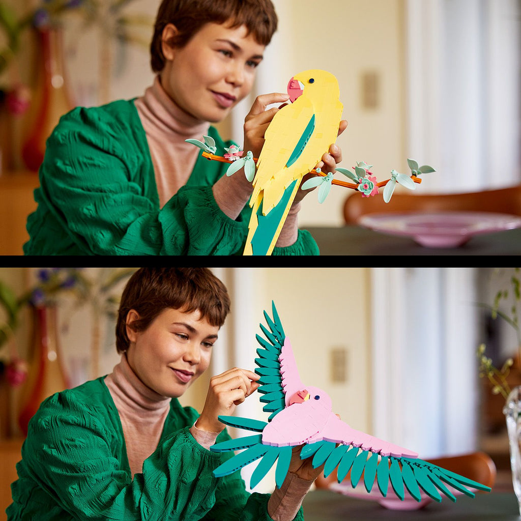 LEGO® Art The Fauna Collection – Macaw Parrots - Tranh Treo Tường Nghệ Thuật 3D - LEGO 31211 - Hình ảnh bổ sung 8